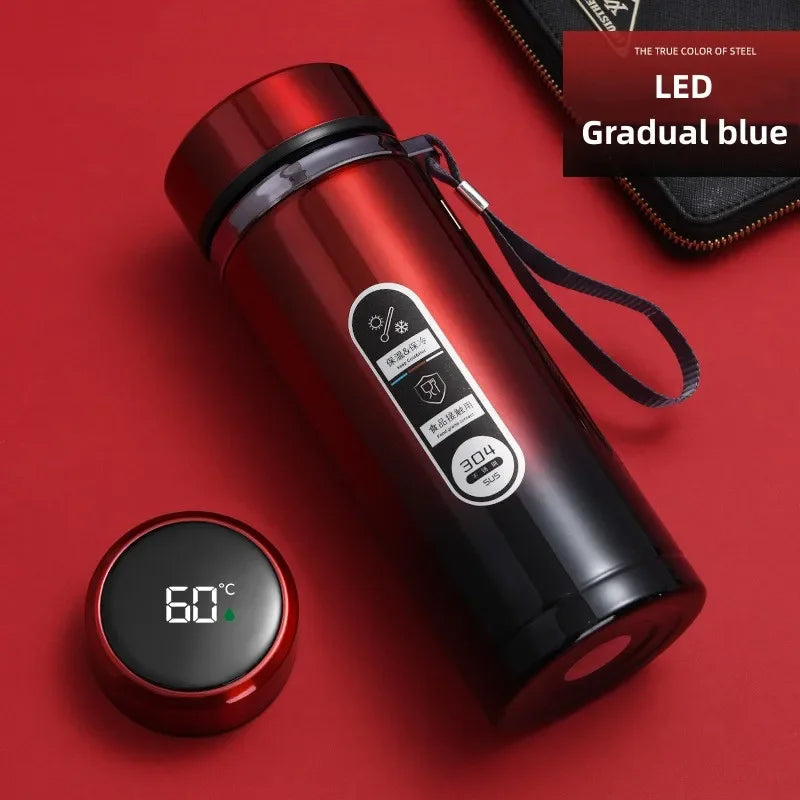 Stainless Steel, Vacuum Bottle, LED Temperature, Tea, Water, Portable
