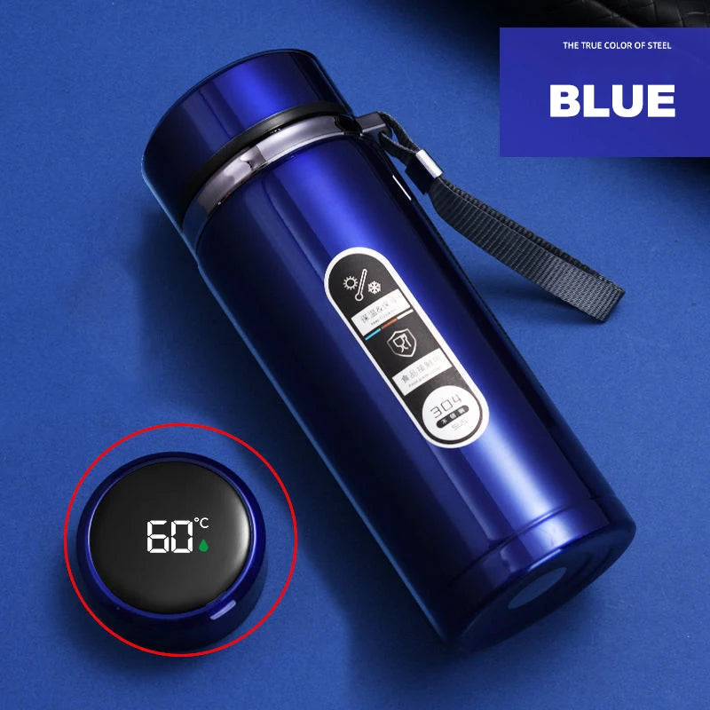 Stainless Steel, Vacuum Bottle, LED Temperature, Tea, Water, Portable