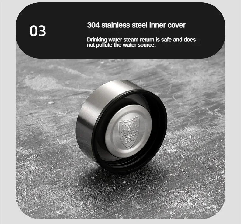 Stainless Steel, Vacuum Bottle, LED Temperature, Tea, Water, Portable