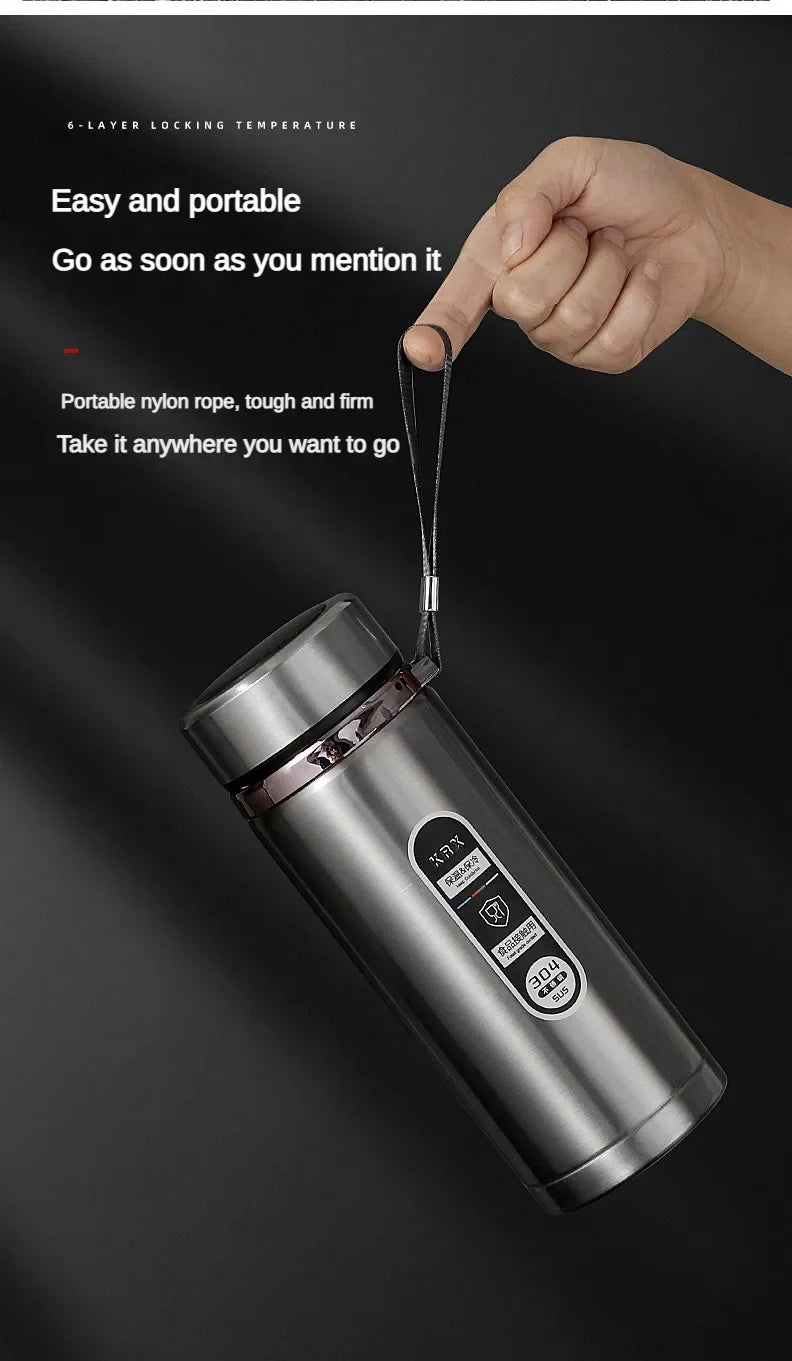Stainless Steel, Vacuum Bottle, LED Temperature, Tea, Water, Portable