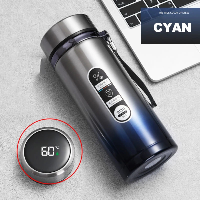 Stainless Steel, Vacuum Bottle, LED Temperature, Tea, Water, Portable
