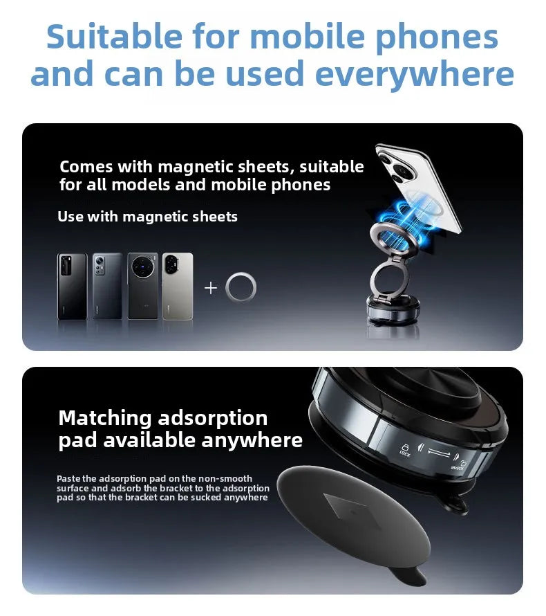 Magnetic Wireless Car Charger Phone Fast Car Charing Mount Station For Iphone 15 14 13 12 Pro Max Magnet Phone Holder